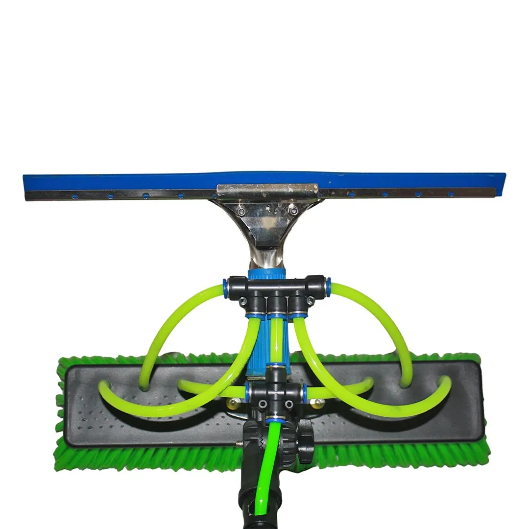 40 Foot Carbon Water Fed Pole with Brush and Squeegee