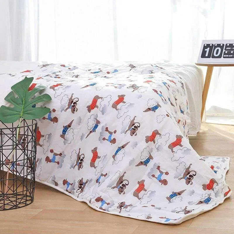 6 Layers muslin quilt baby blanket