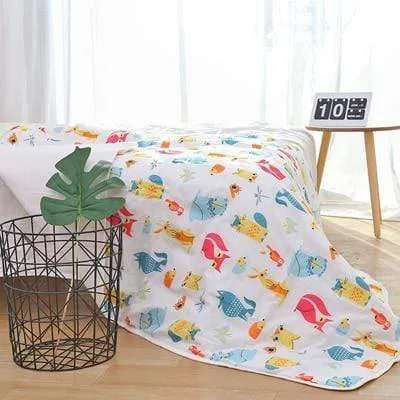 6 Layers muslin quilt baby blanket