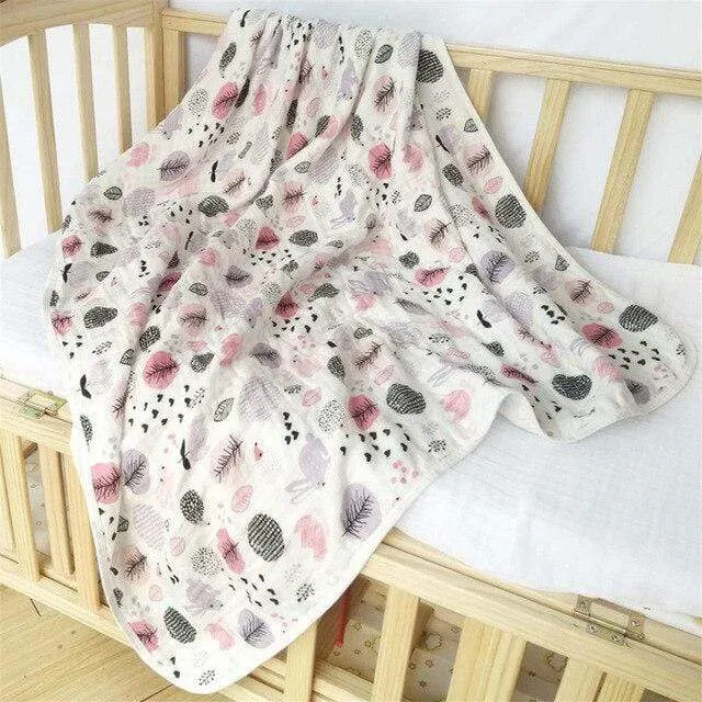 6 Layers muslin quilt baby blanket