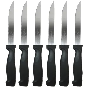 8 Piece Steak Knives Knife Set Kitchen Utensil Home Slice Cutlery Serrated Black