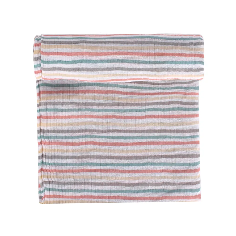 Abracadabra Cotton Muslin Swaddle For Newborns Pack of 3 (Bambi & Friends) - Multicolor