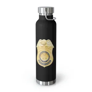 Army CID Badge and Seal - Copper Vacuum Insulated Bottle, 22oz