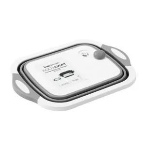 Camping / Caravan Collapsible Silicone Cutting Board And Strainer