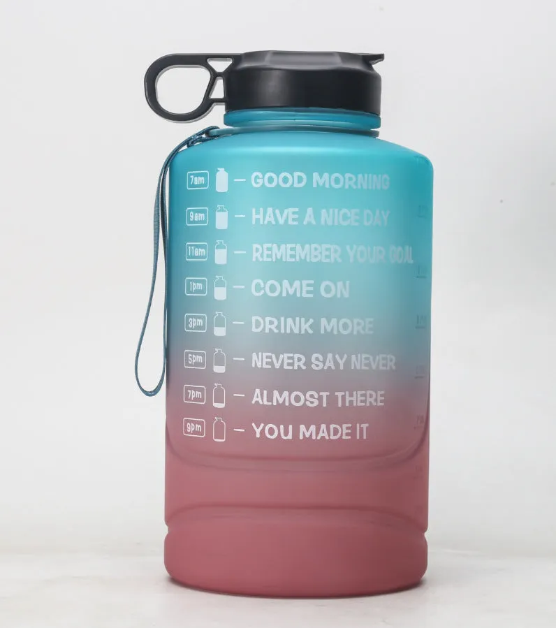 Creative Gradient 2.2L Large Capacity Sports Bottle Plastic Outdoor Gym Big Water Cup