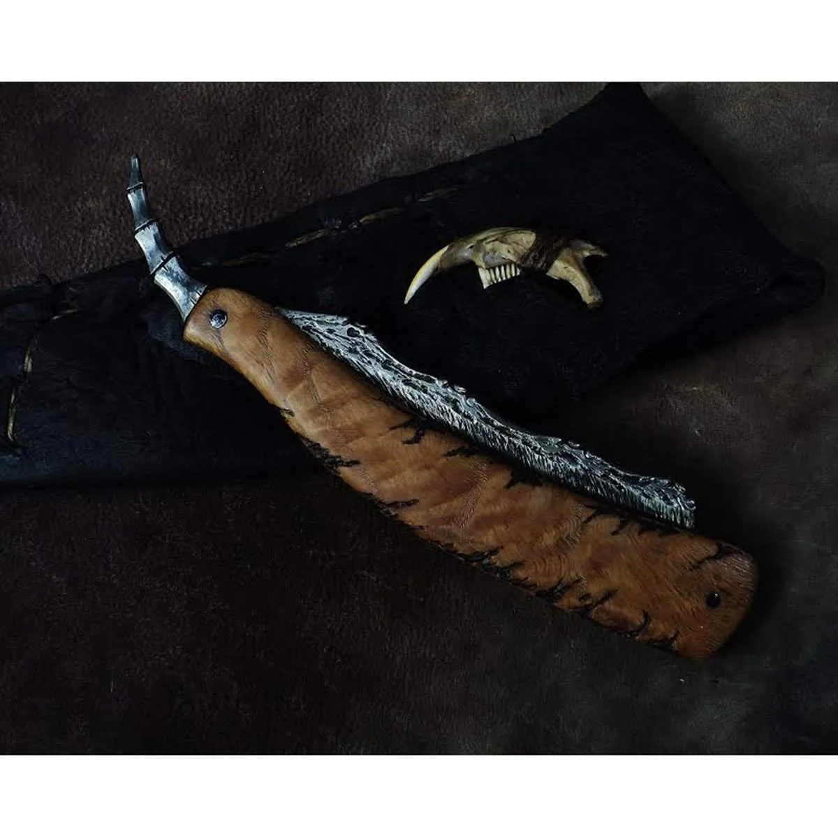 Dylan Farnham #92 Straight Razor w/ Custom Sheath