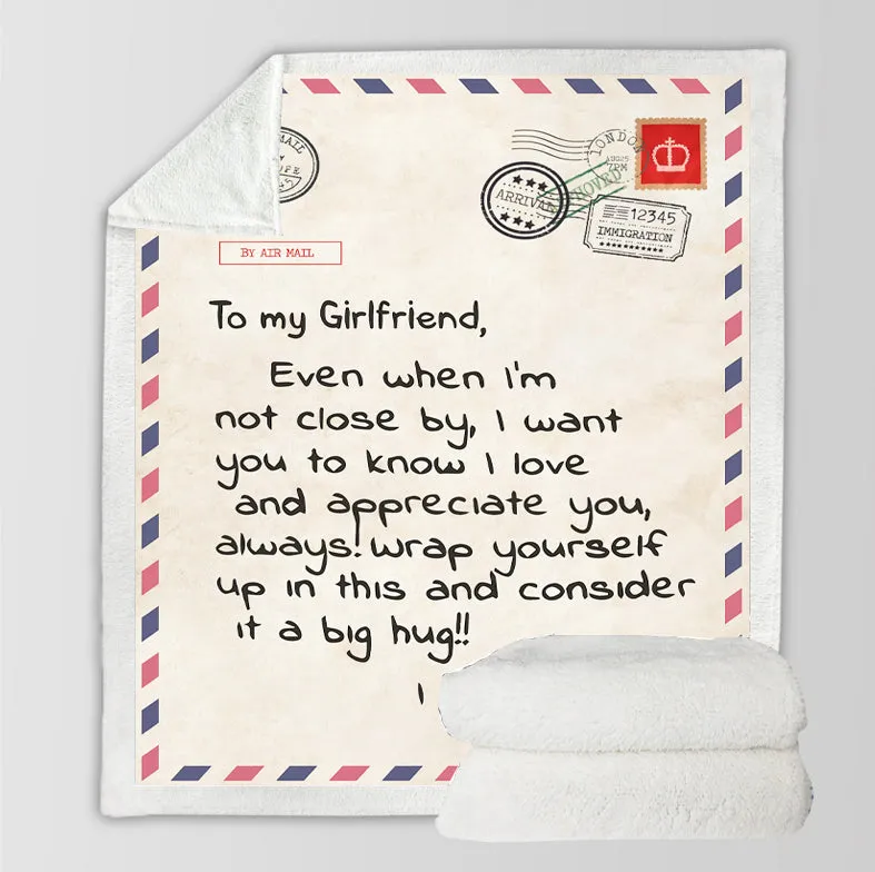 Envelope Letter Writing Cashmere Blanket