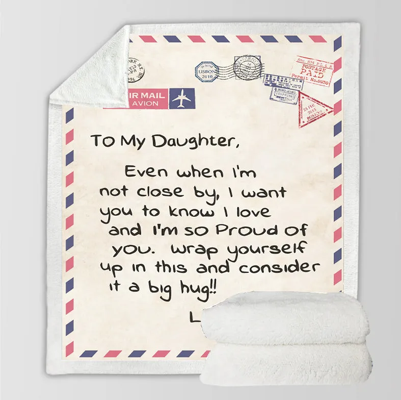 Envelope Letter Writing Cashmere Blanket