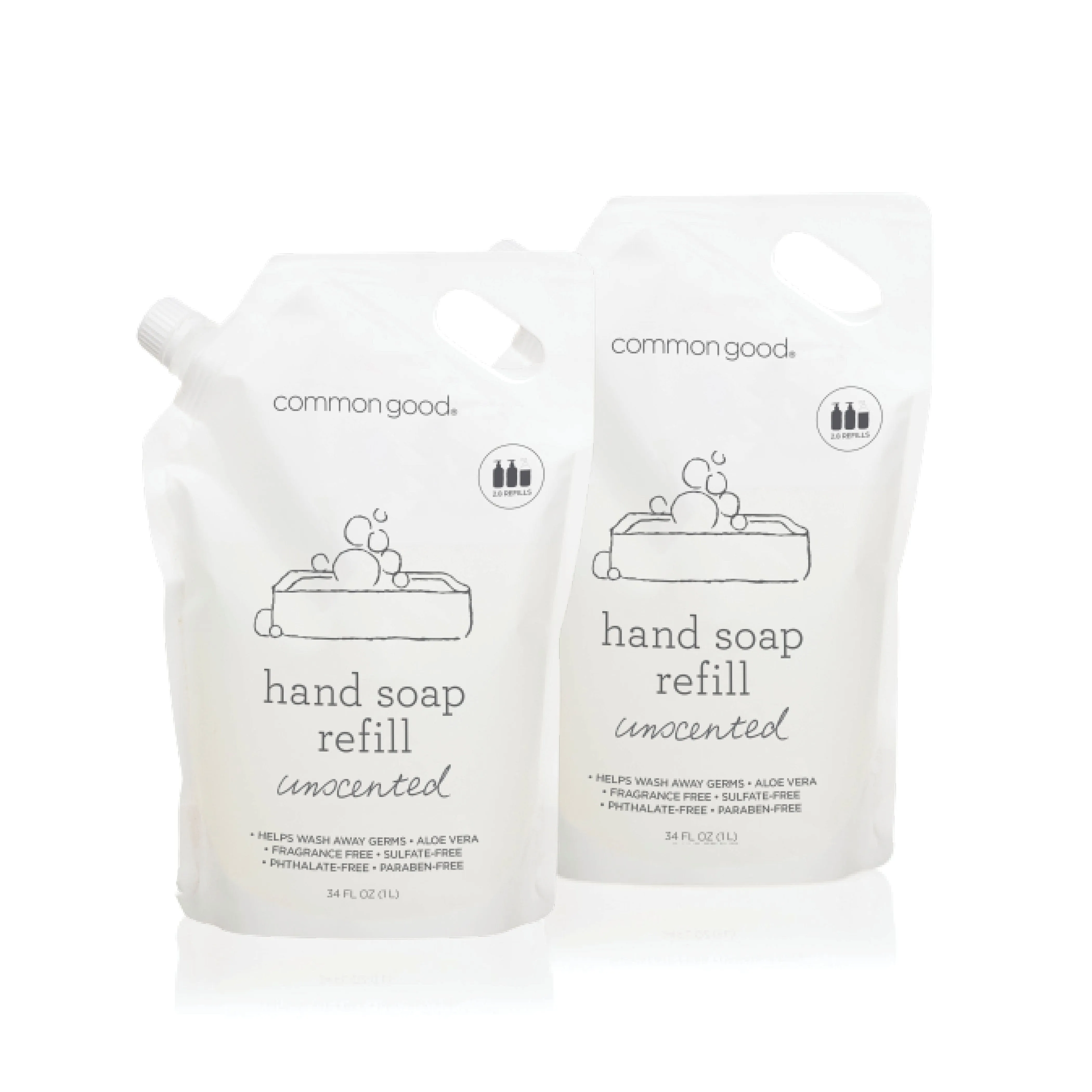Hand Soap Refill Pouch, 34 Fl Oz