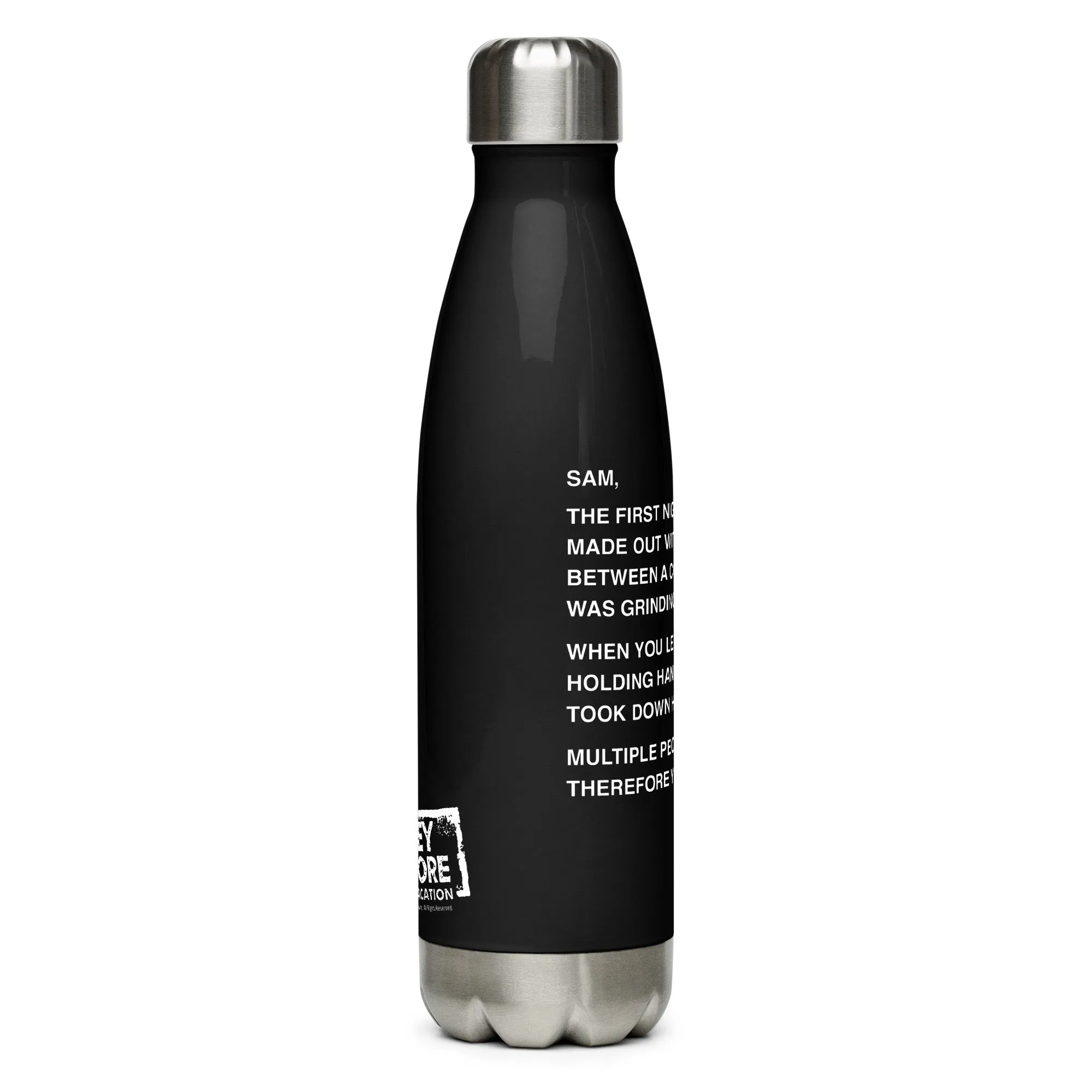 Jersey Shore Family Vacation Sam Note Water Bottle