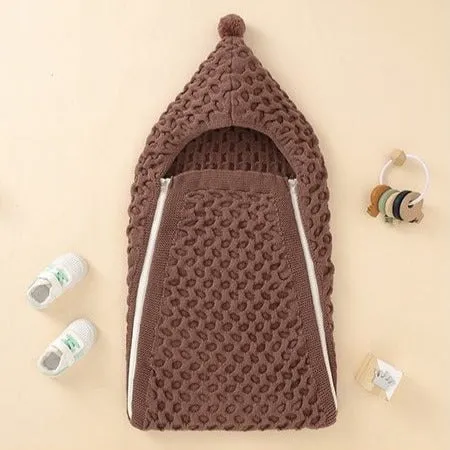 Knit Pompom Sleeping Bag