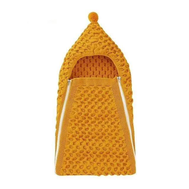 Knit Pompom Sleeping Bag