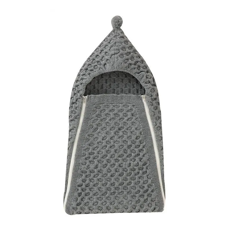 Knit Pompom Sleeping Bag