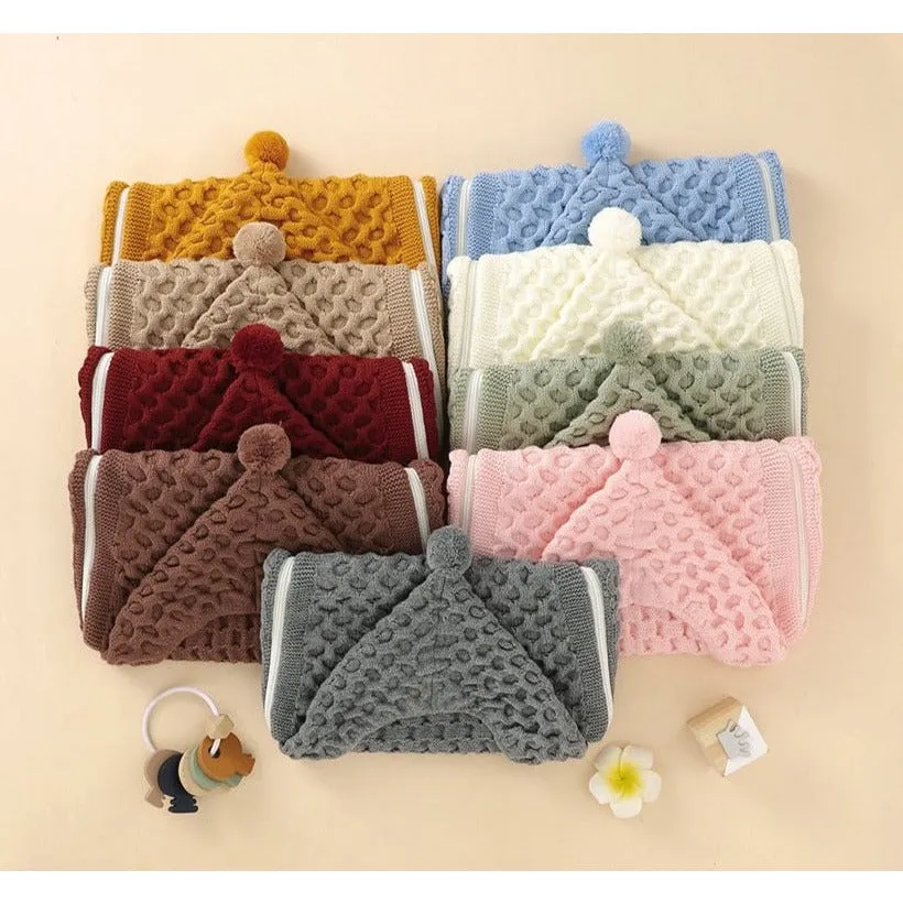 Knit Pompom Sleeping Bag