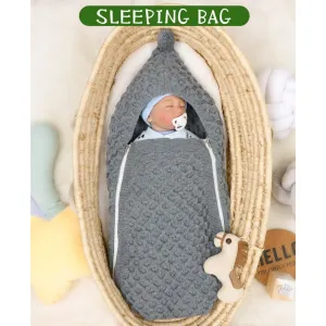 Knit Pompom Sleeping Bag