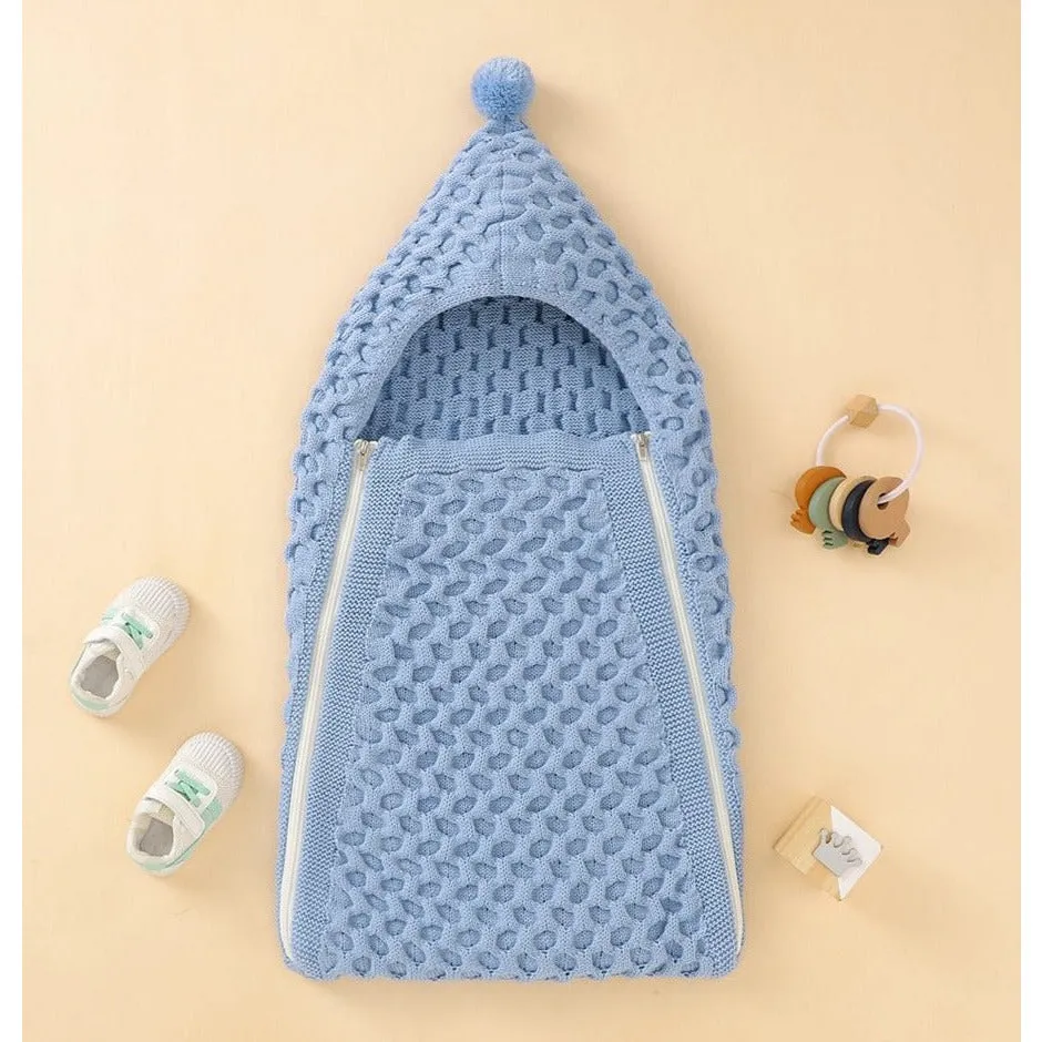 Knit Pompom Sleeping Bag