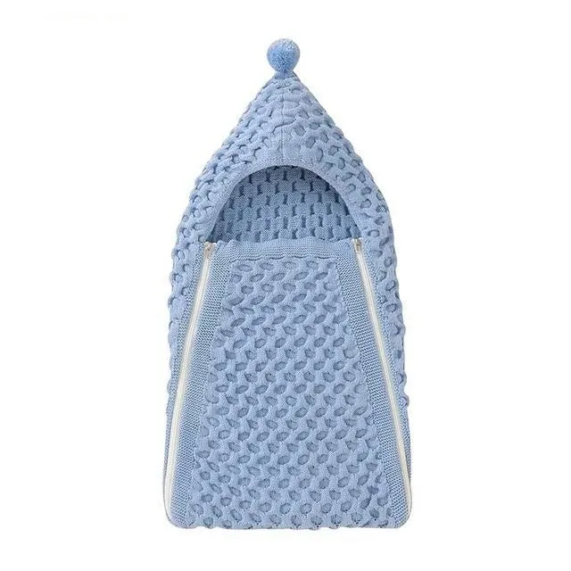 Knit Pompom Sleeping Bag