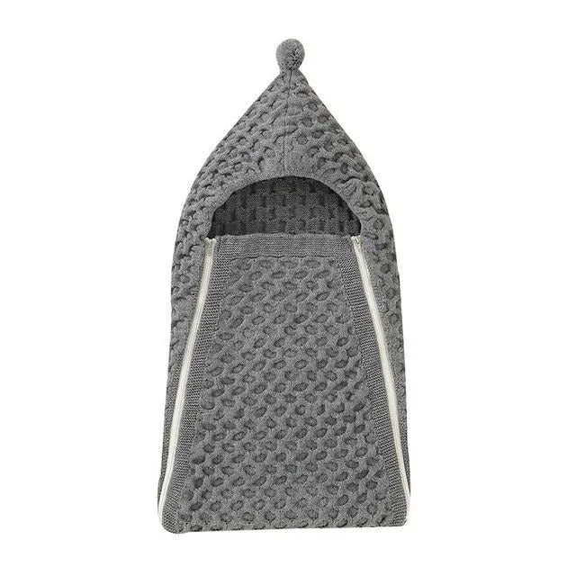 Knit Pompom Sleeping Bag