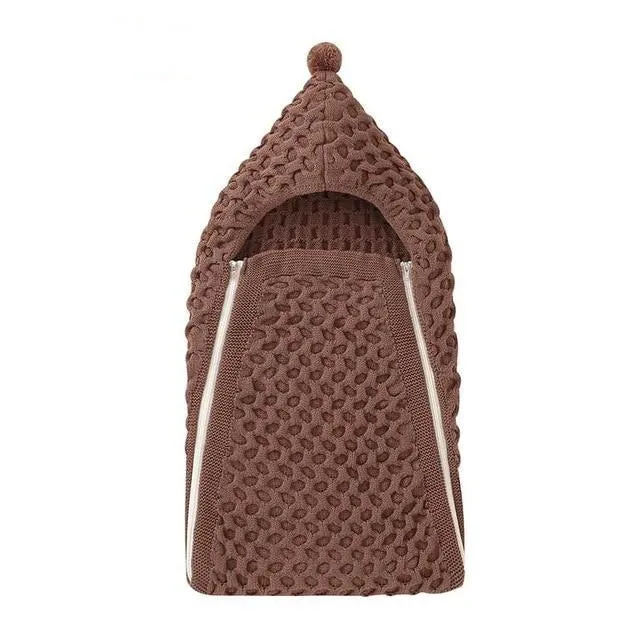 Knit Pompom Sleeping Bag