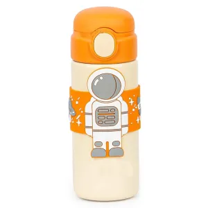Orange Band Cream Astronaut, Stainless Steel Kids Water Bottle, 500 ml