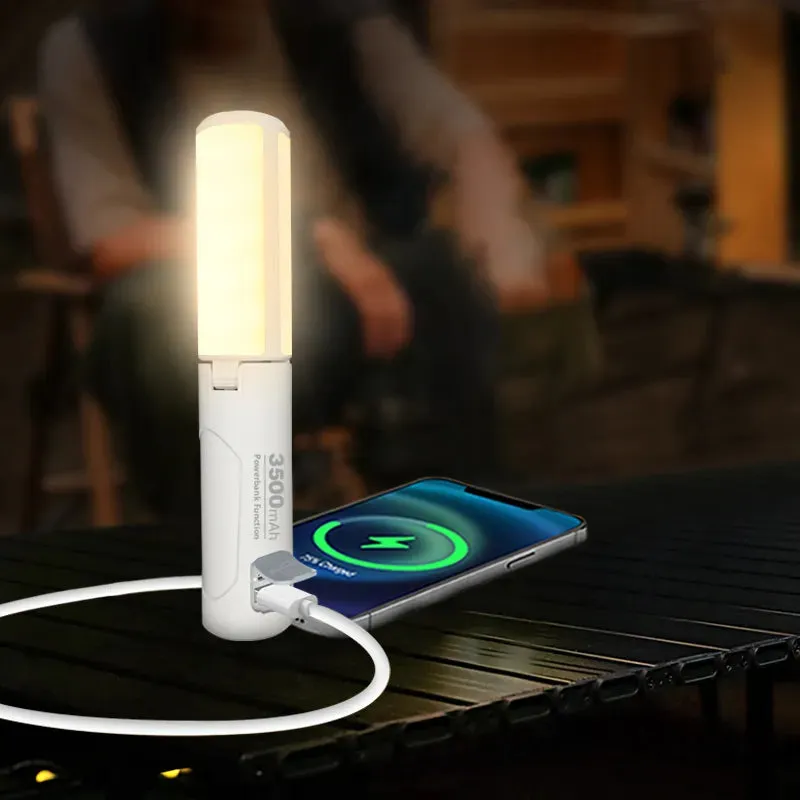 Portable Hanging eye protection LED flashlight warning light foldable outdoor light