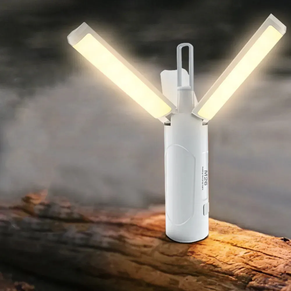 Portable Hanging eye protection LED flashlight warning light foldable outdoor light