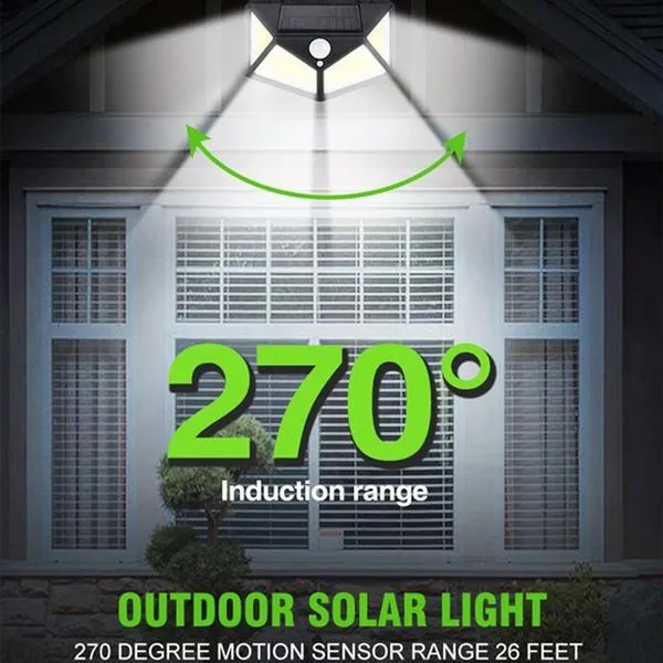 Solar Garden Lights: LED Security Lamp for Outdoors