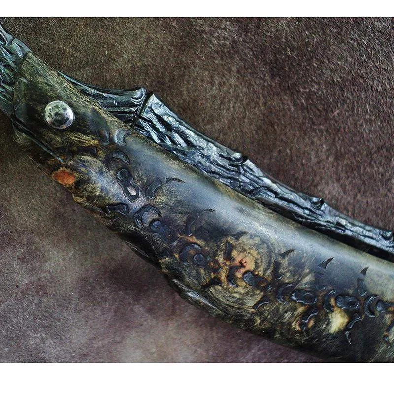 SOLD-Dylan Farnham #74 Straight Razor w/ Custom Sheath