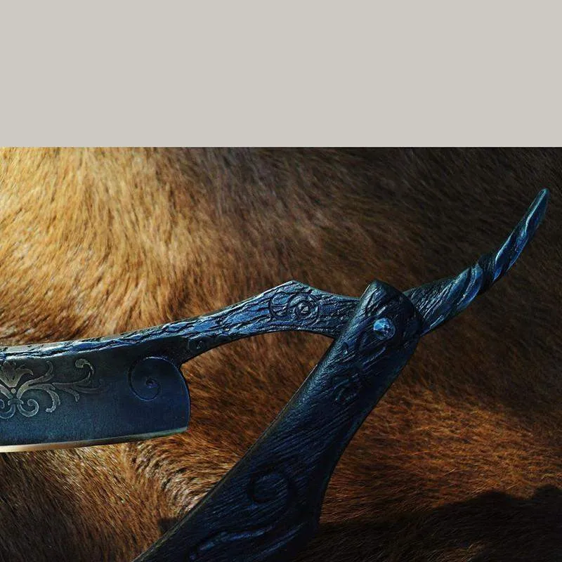 SOLD-Dylan Farnham #75 Elijah Straight Razor w/ Custom Sheath
