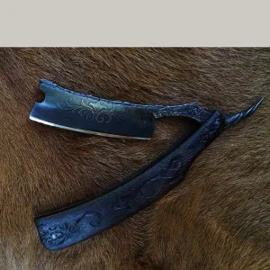 SOLD-Dylan Farnham #75 Elijah Straight Razor w/ Custom Sheath