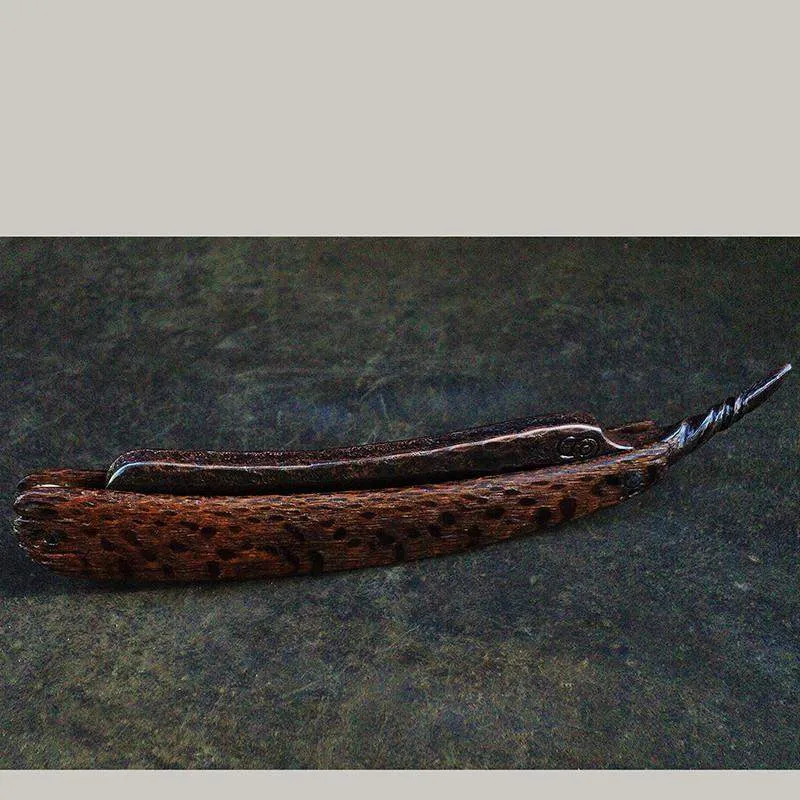 SOLD-Dylan Farnham #76 Copper Clad Straight Razor w/ Custom Sheath