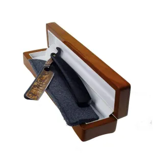 SOLD-Dylan Farnham #78 All Hallows Eve 7/8 Straight Razor w/ Silicone Sheath & Gift Box