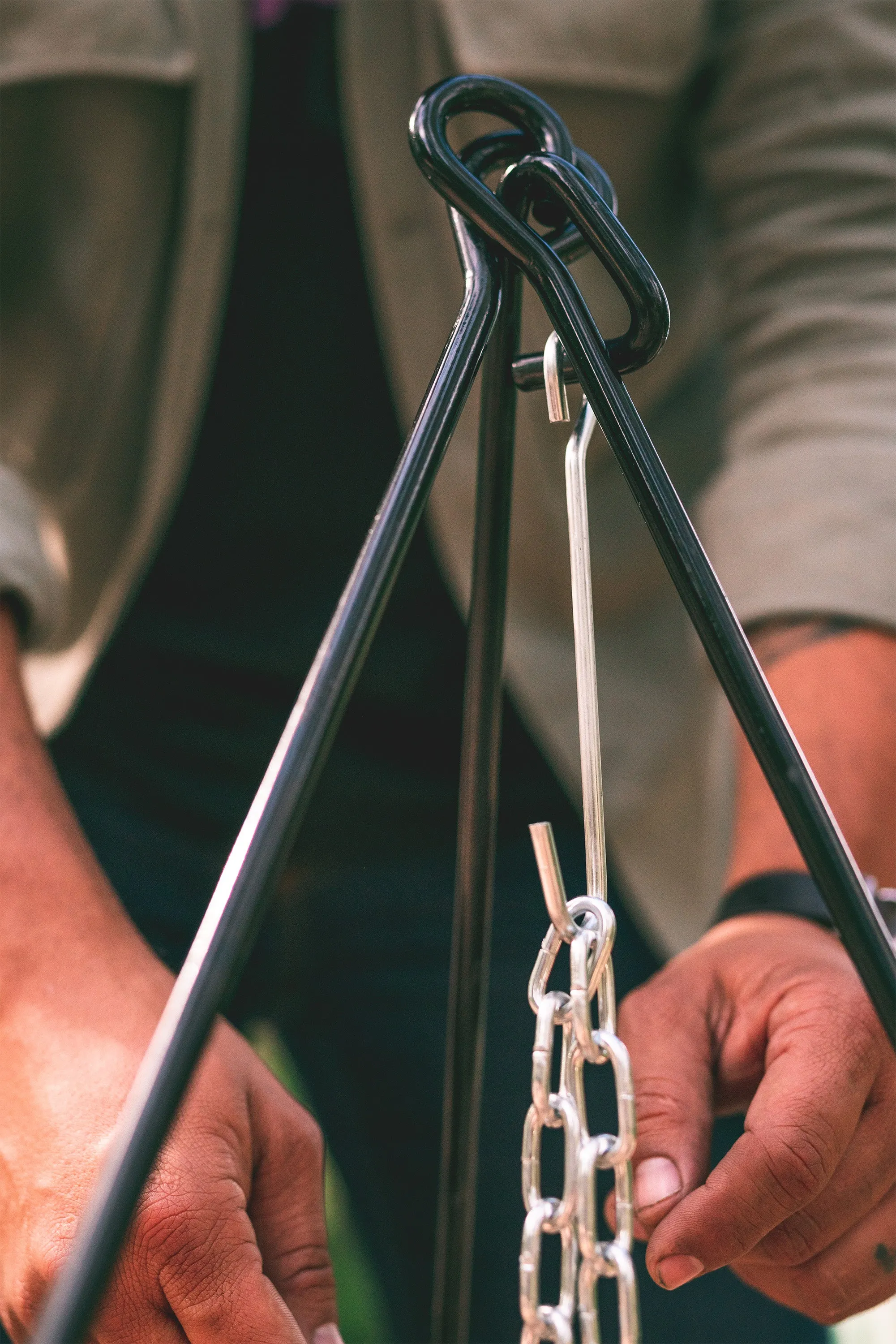 Stansport Camp Fire Tripod - Heavy Duty Steel