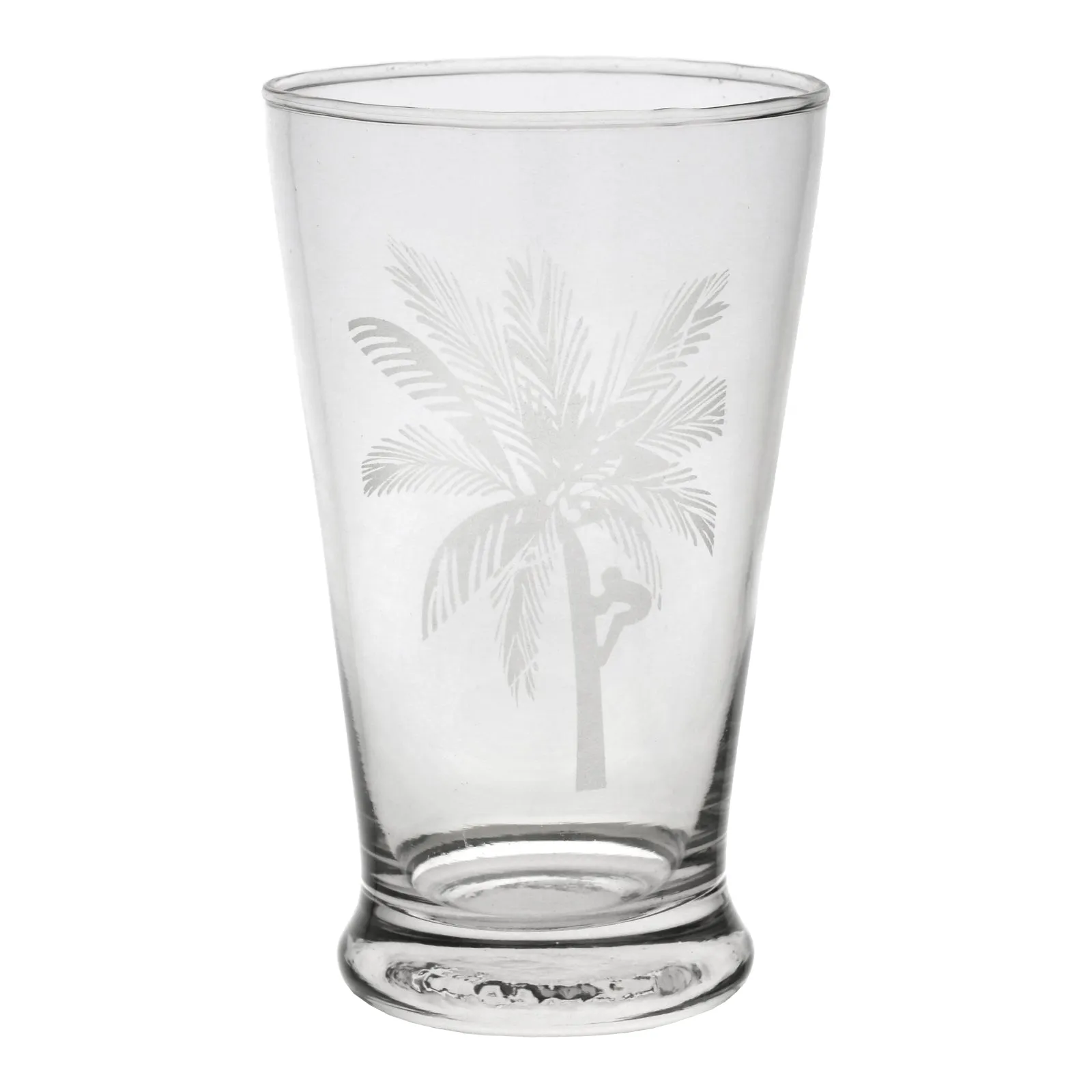 Tall Palm Drinking Glass