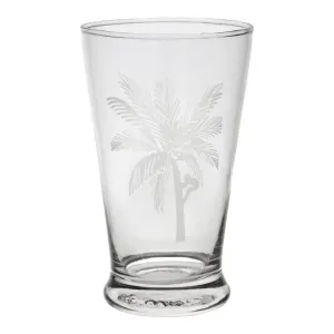 Tall Palm Drinking Glass