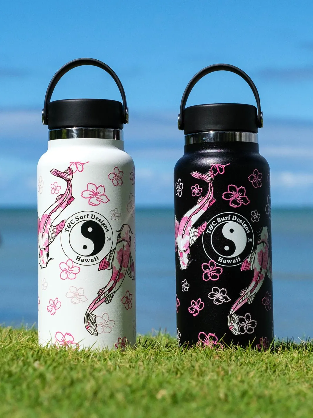 T&C Surf 32 oz Sakura Koi Hydro Flask
