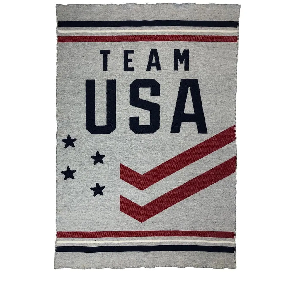 US Olympic Team Wool Throw Blanket